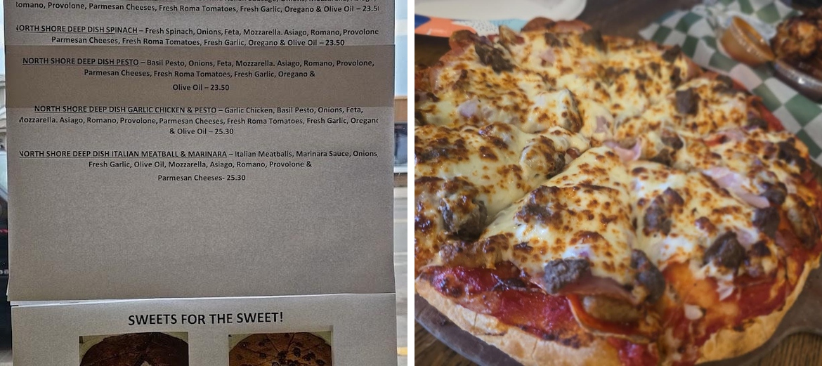 Sven & Ole's Pizza Menu