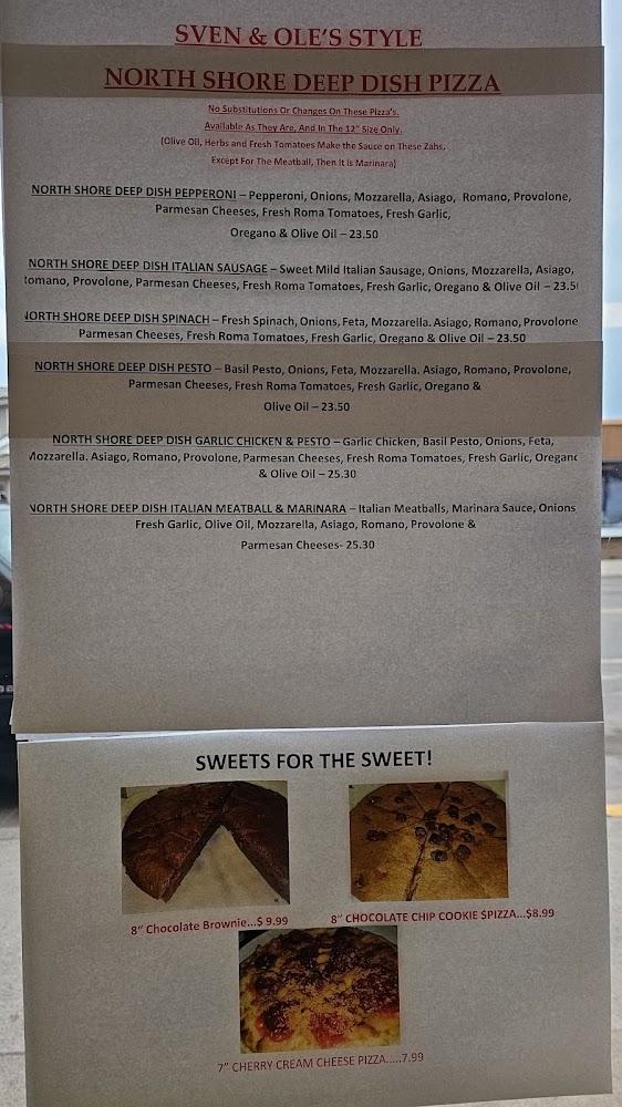 Sven & Ole's Pizza Menu image 1
