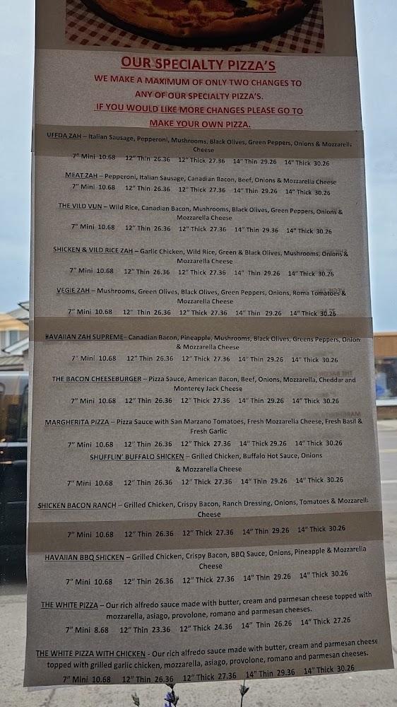 Sven & Ole's Pizza Menu image 2